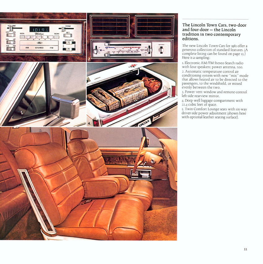 1981 Lincoln Town Car Brochure Page 6